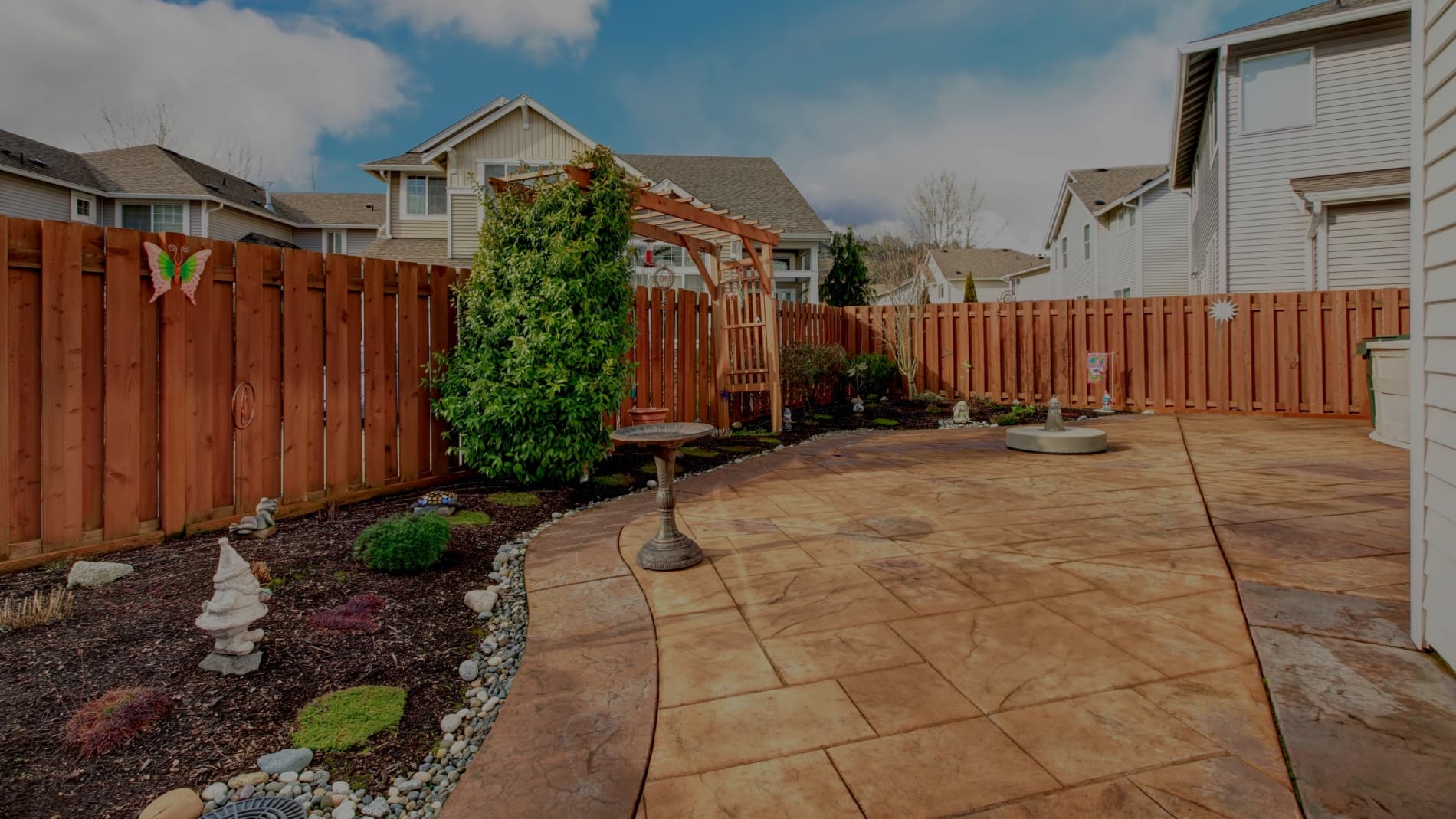 Beautifully maintained residential landscape